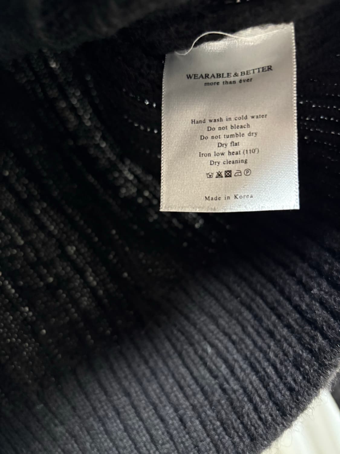 웨어러블 니트 - 블랙 상품이미지5