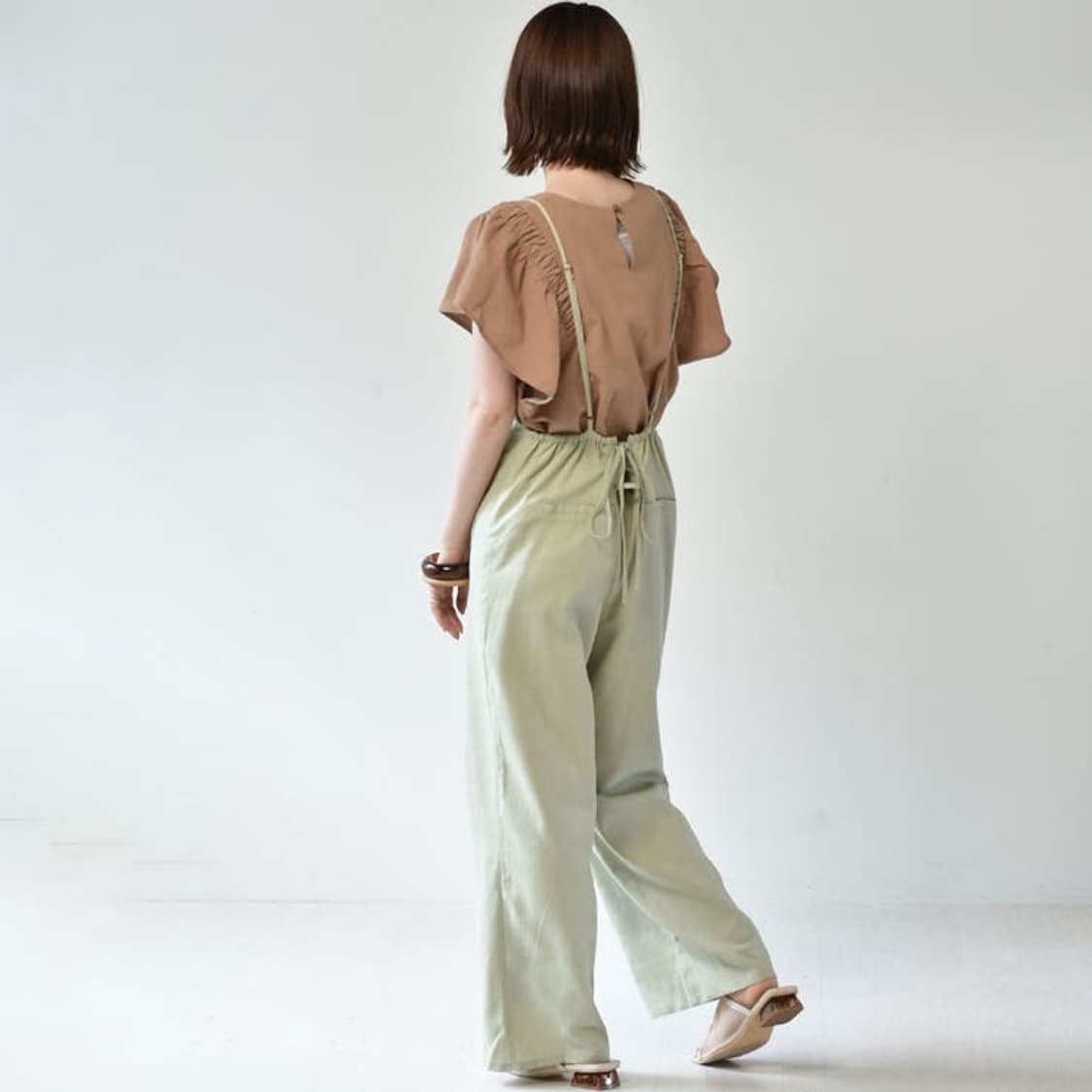 레트로걸 린넨 혼방 오버롤 상품이미지2