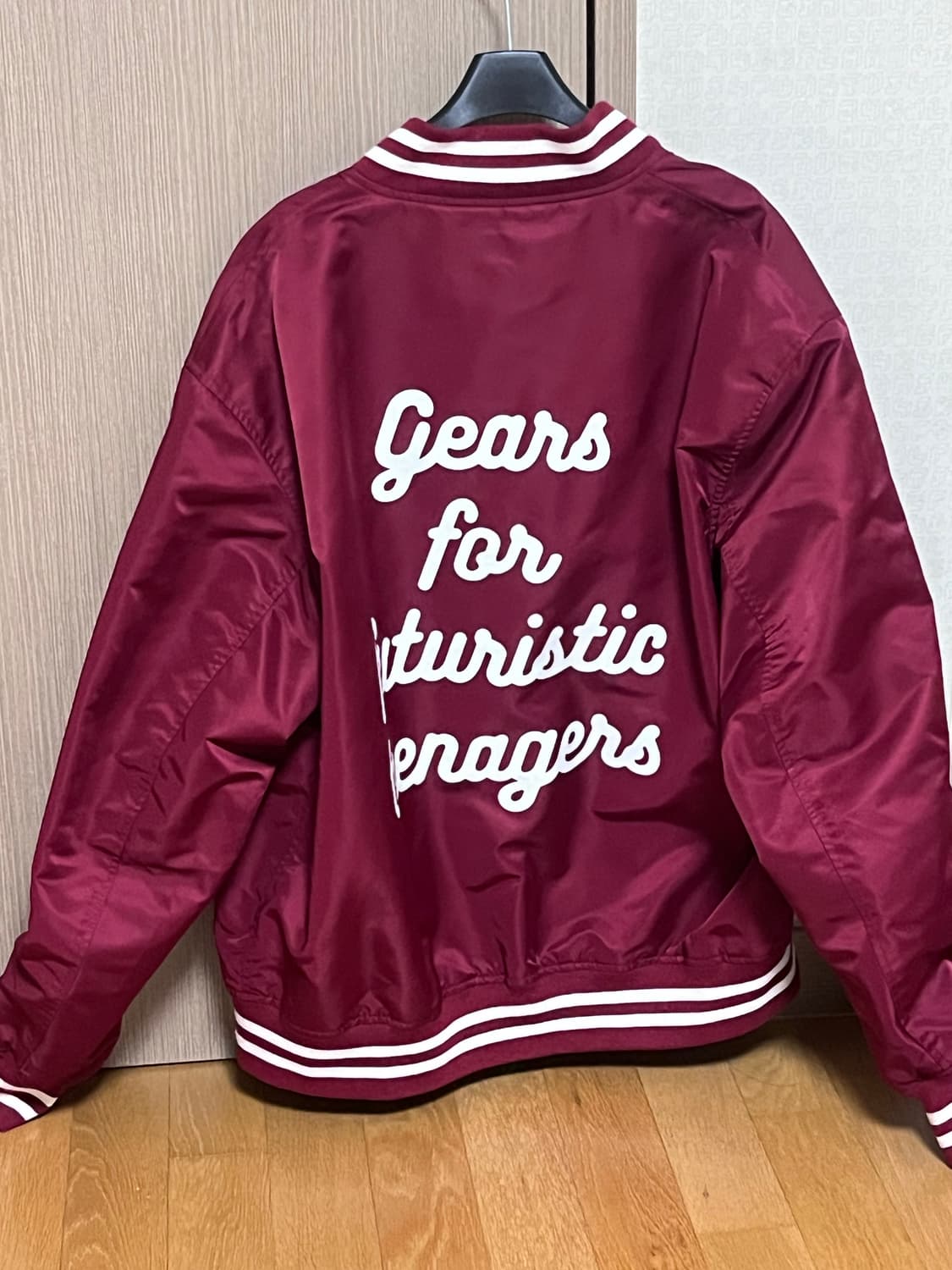 휴먼메이드 나이론 스타디움 버건디자켓 M 상품이미지2