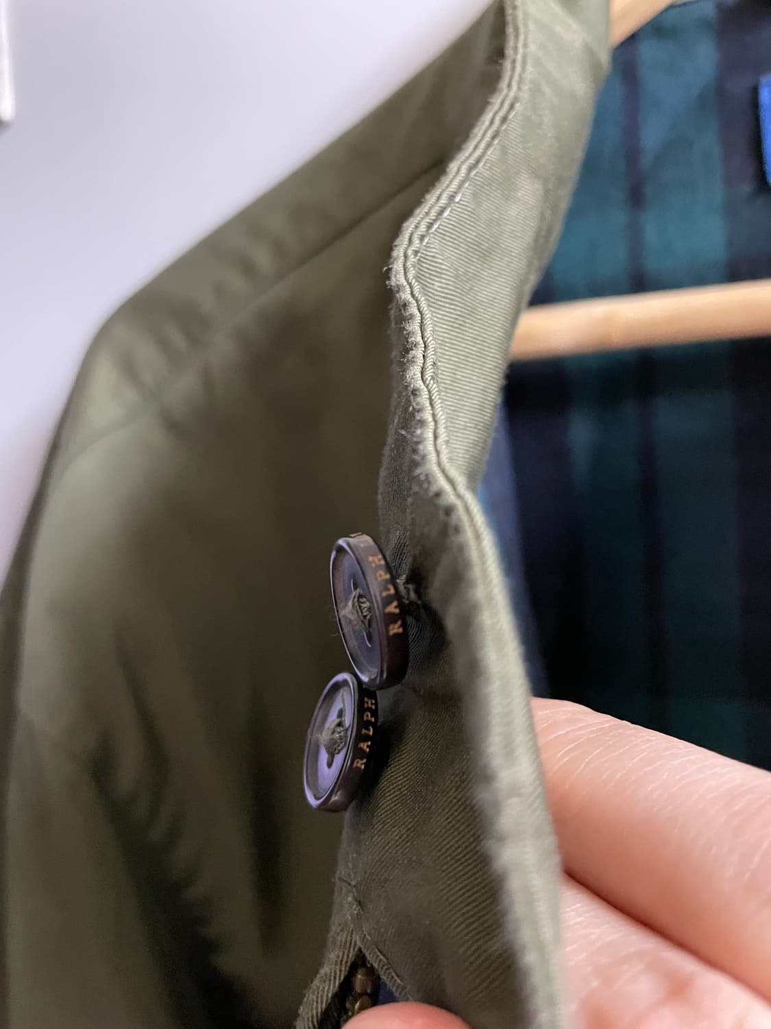 폴로 랄프로렌 카키 해링턴 자켓XL(QR정품) 상품이미지5