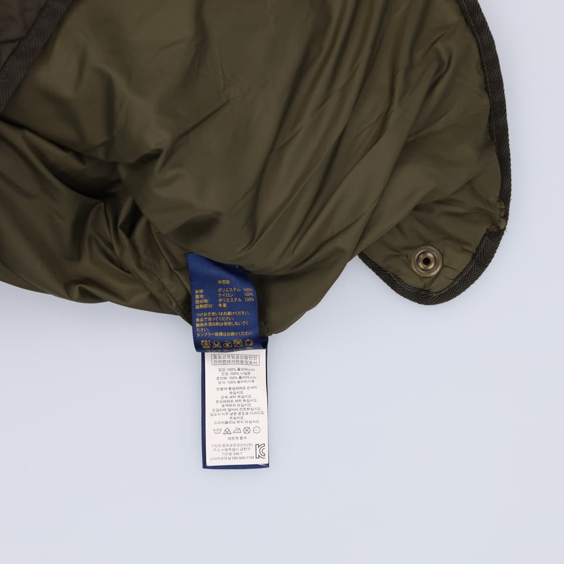 [L] 폴로 랄프로렌 캠튼 코듀로이 퀄팅 조끼 베스트 카키 3915 상품이미지8