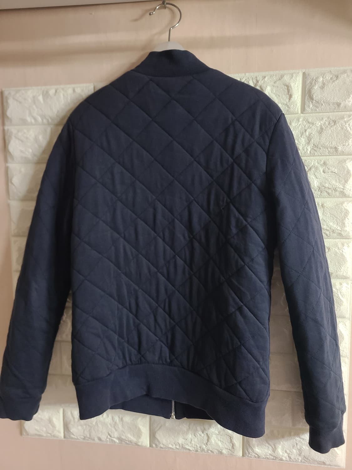 아디다스 네이비 퀼팅 봄버 자켓(55) 상품이미지5