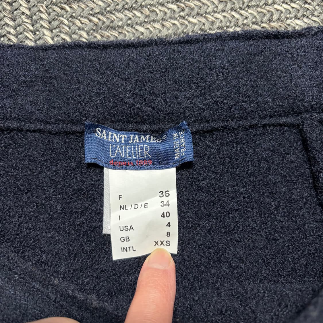 세인트제임스 네이비 미니스커트(36) 상품이미지4