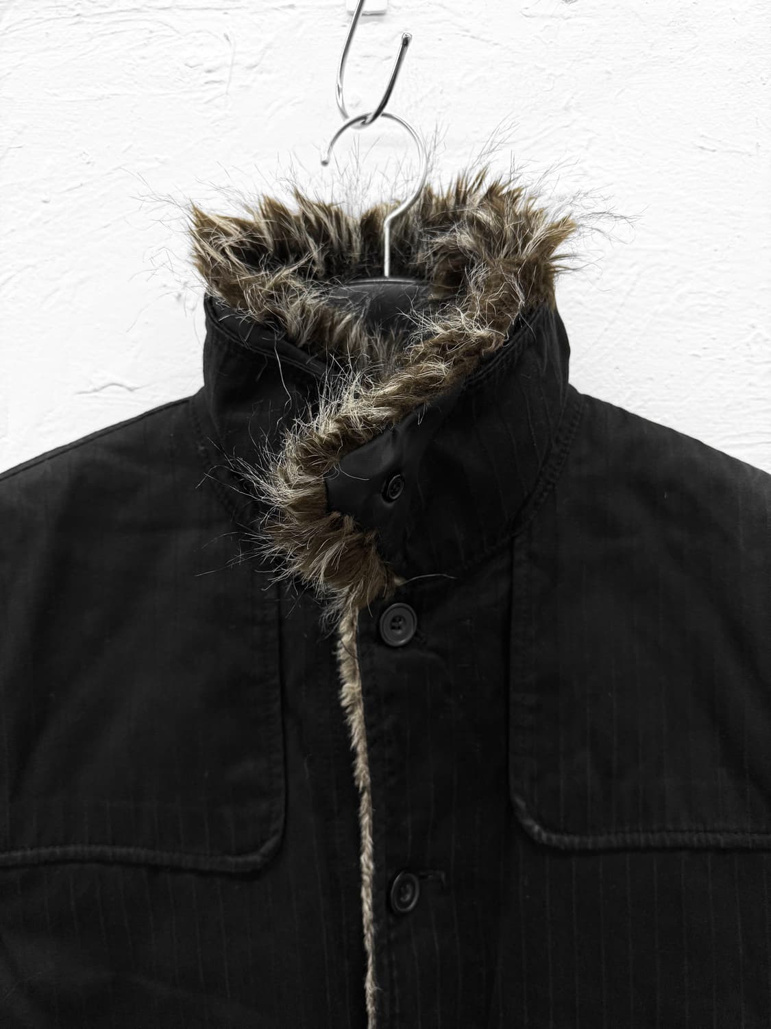 louis chavlon 스트라이프 퍼 자켓 상품이미지3