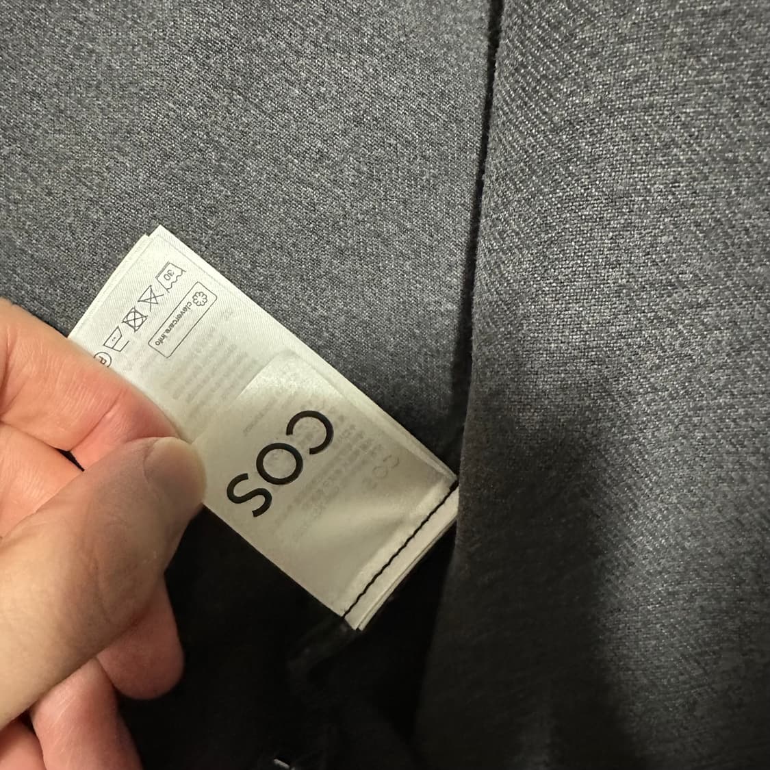 [XL] COS 코스 투웨이 데님자켓 블랙 상품이미지5