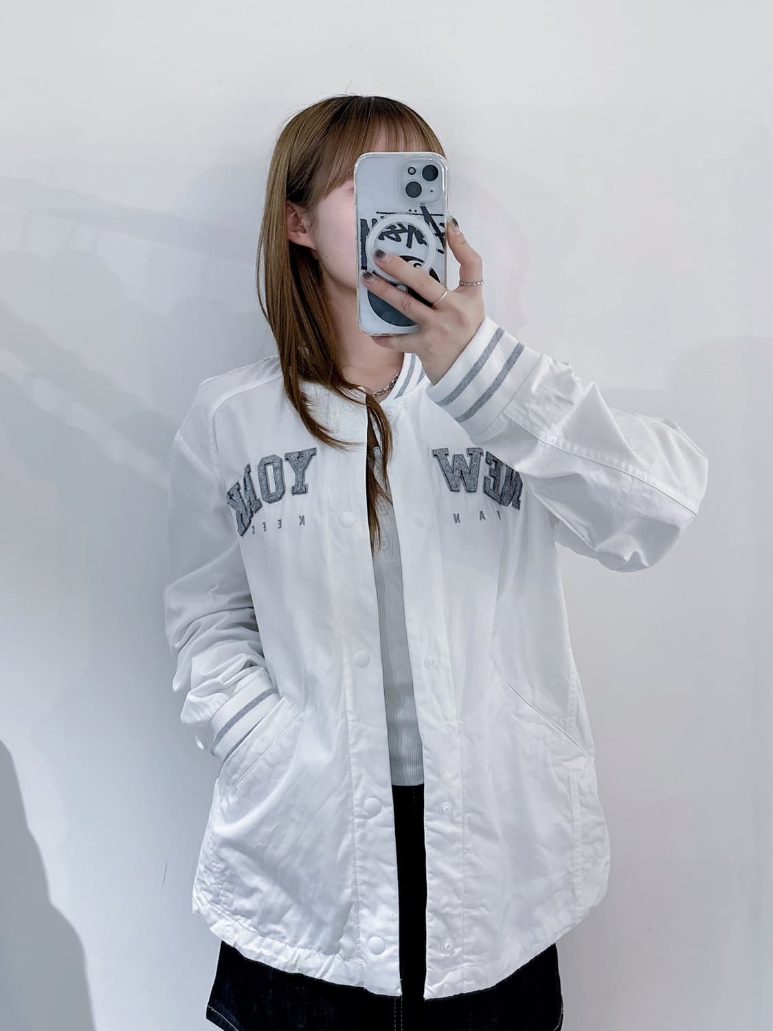 MLB 뉴욕양키스 화이트 코튼 스타디움 자켓 상품이미지1