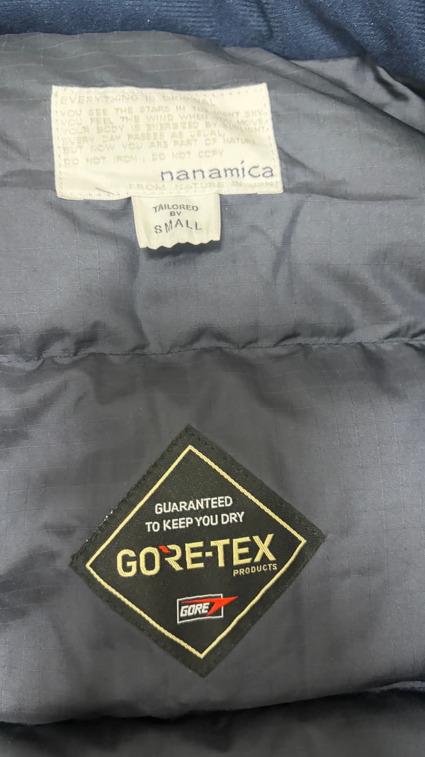 (S) 25FW 나나미카 고어텍스 다운 코트 S사이즈 네이비 상품이미지3