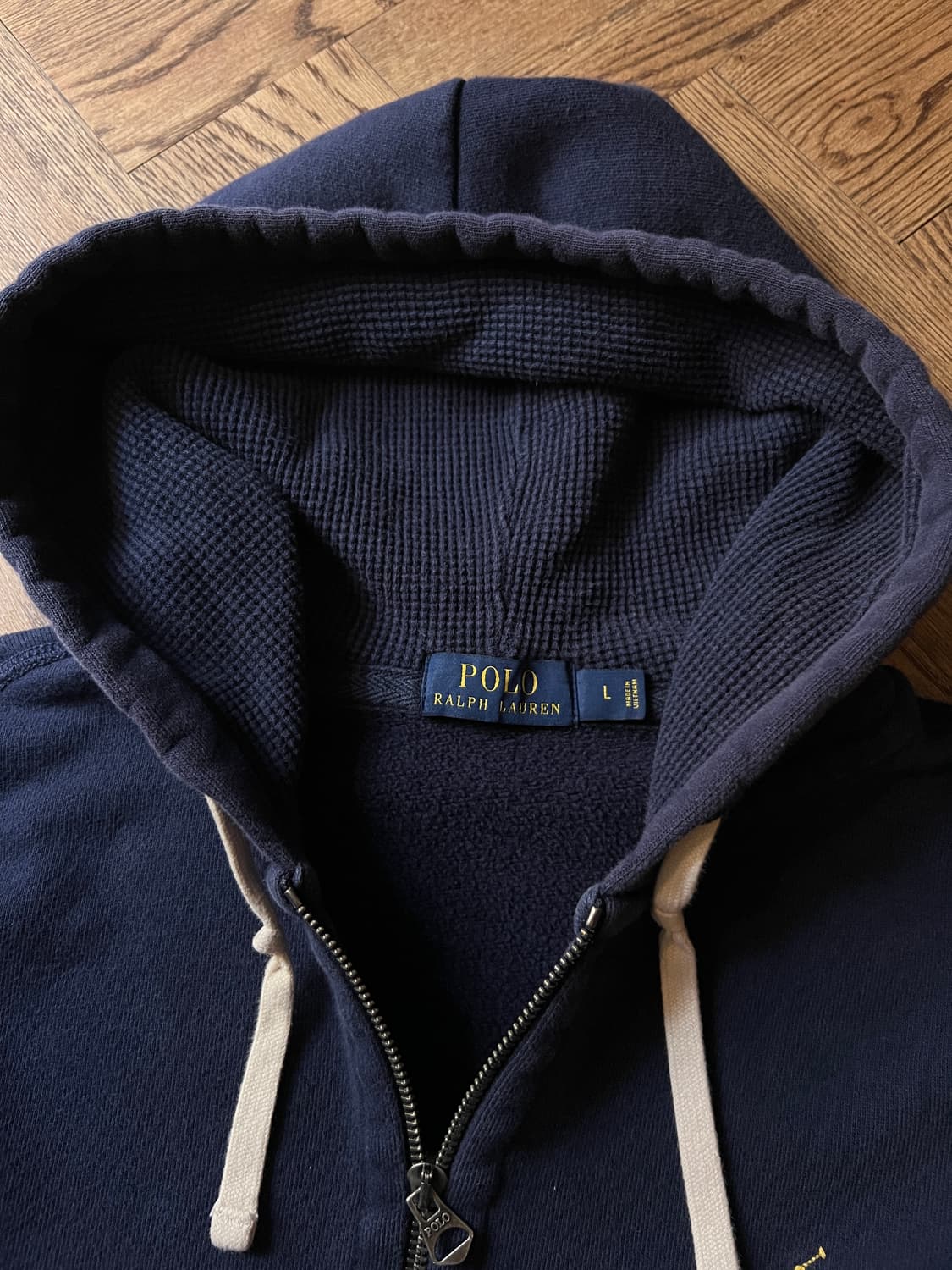 [L]폴로 랄프로렌 네이비 써멀 후드 집업 상품이미지2