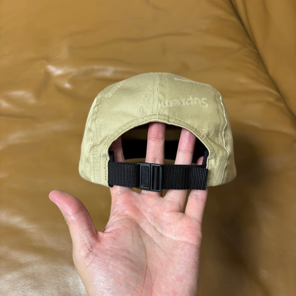 Supreme 슈프림 캠프캡 모자 (Washed Tan Beige) 상품이미지7
