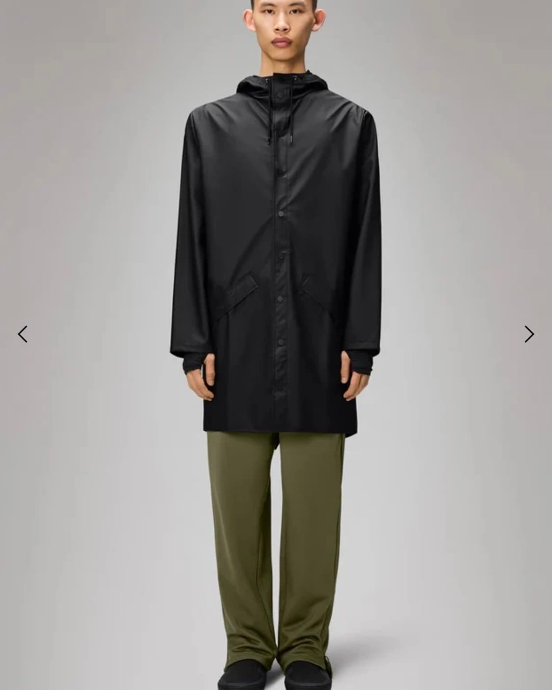 Rains 레인스 블랙 레인코트/머듈 아이엘 룰루레몬 오라리 mer 상품이미지1
