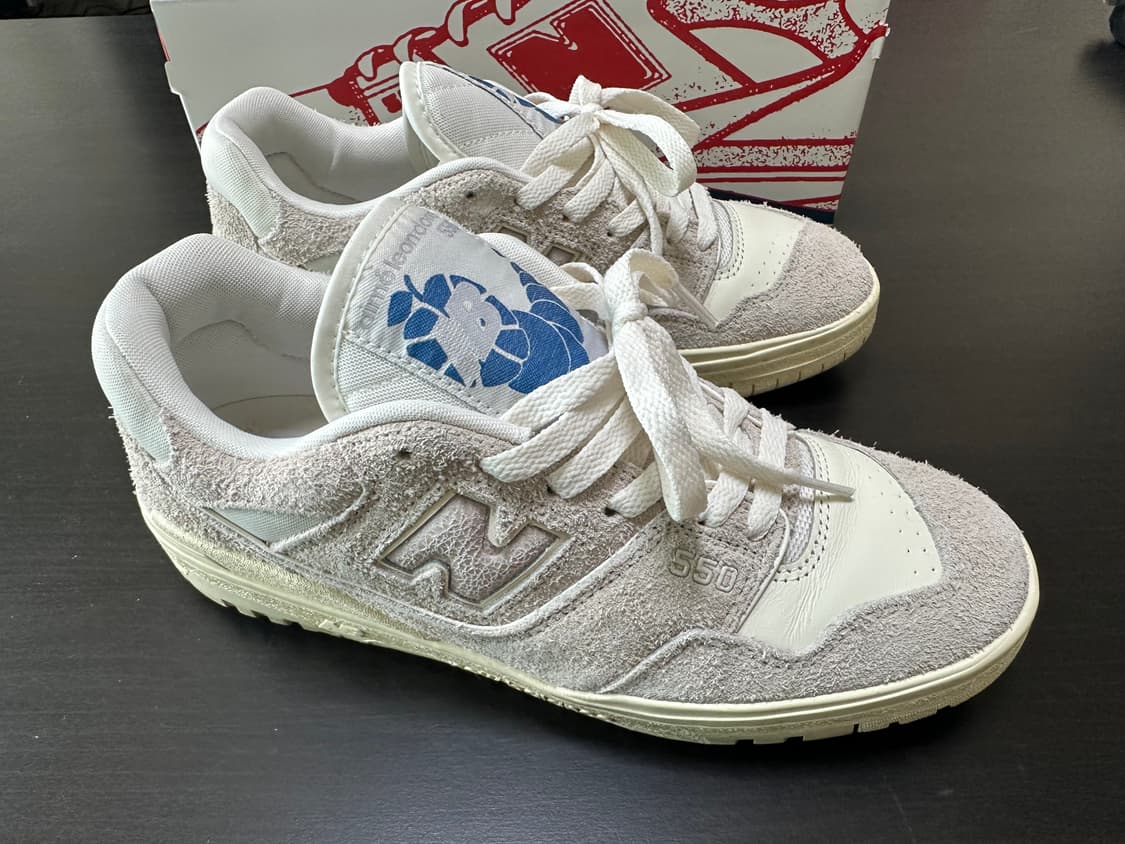 뉴발란스 550 에메 레온 도르 그레이 스웨이드 상품이미지5