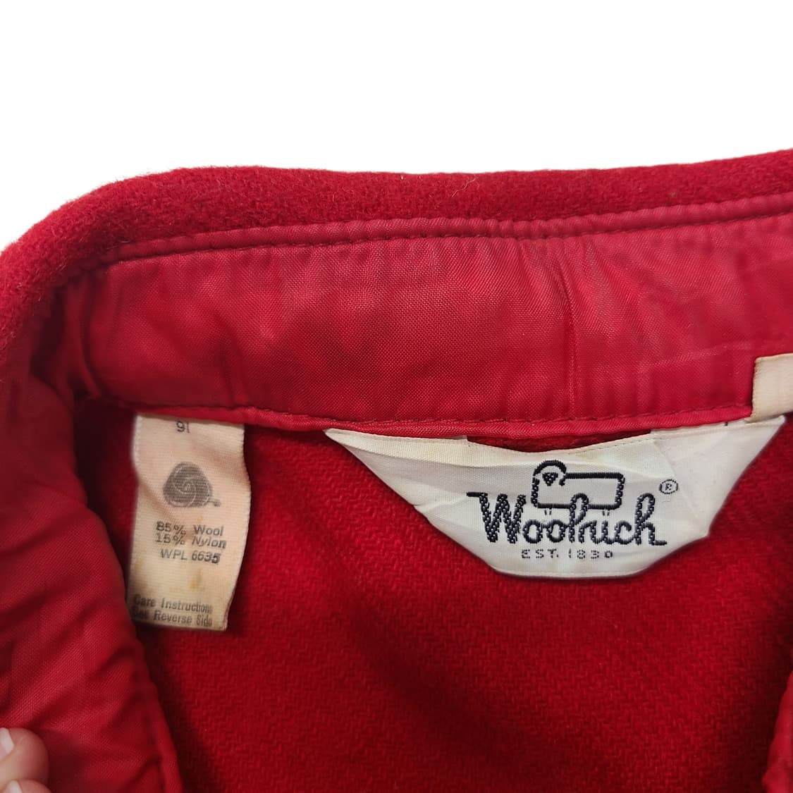 '90s Woolrich 멜톤 셔켓 상품이미지4