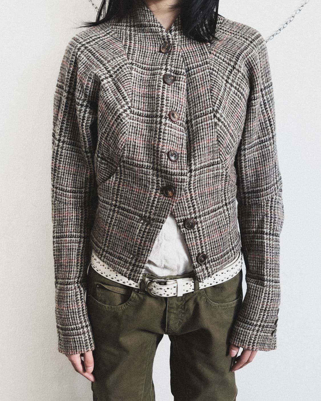 비비안웨스트우드 본인기 11AW 런웨이 asymmetric 버튼 울자켓 상품이미지1