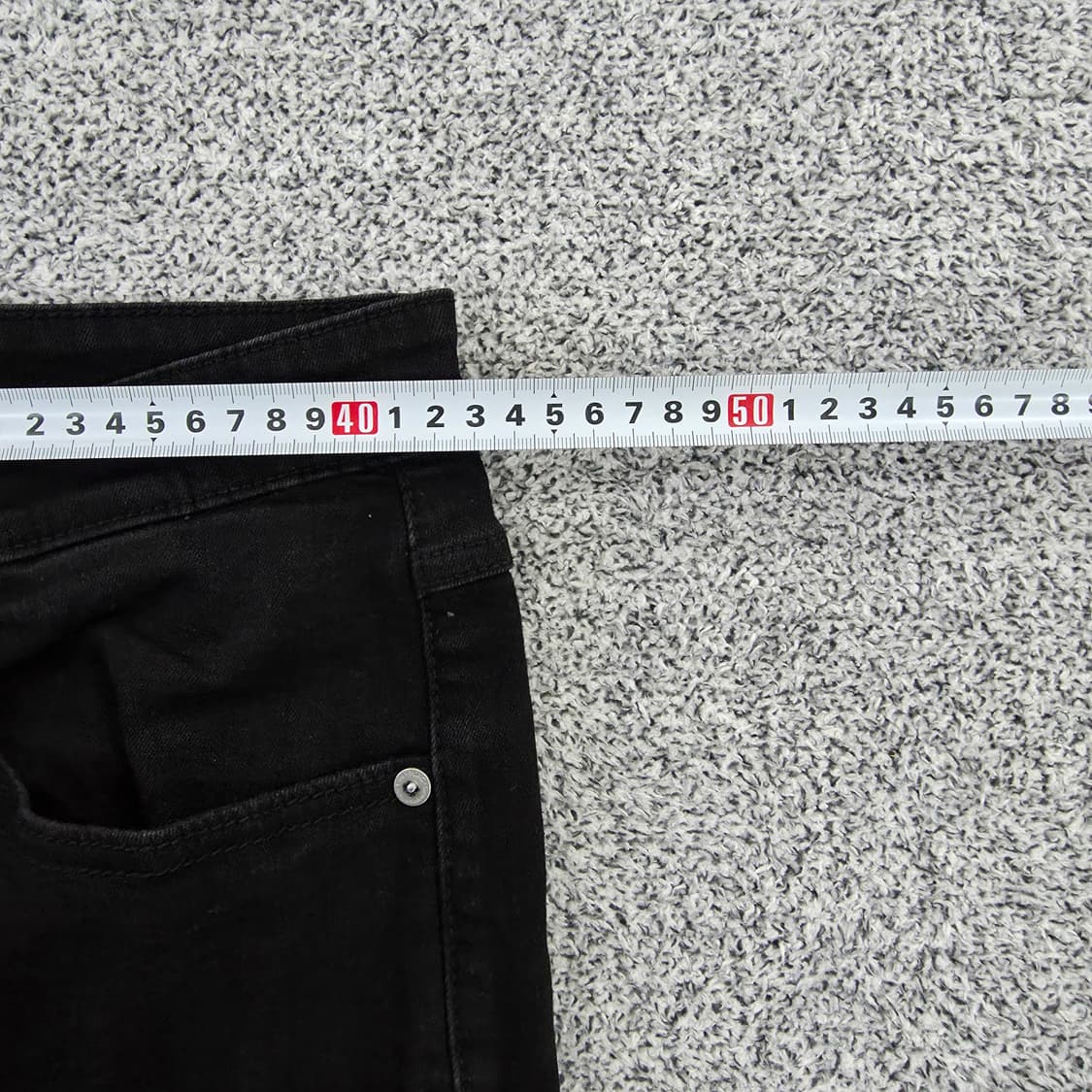 [M-36] 플랙 베를린 블랙 면바지 팬츠 1217J1 상품이미지6