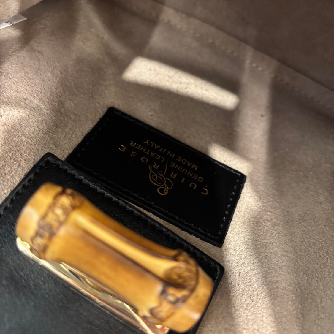 정품 뀌흐앤로즈 뱀부 미니백     상품이미지10