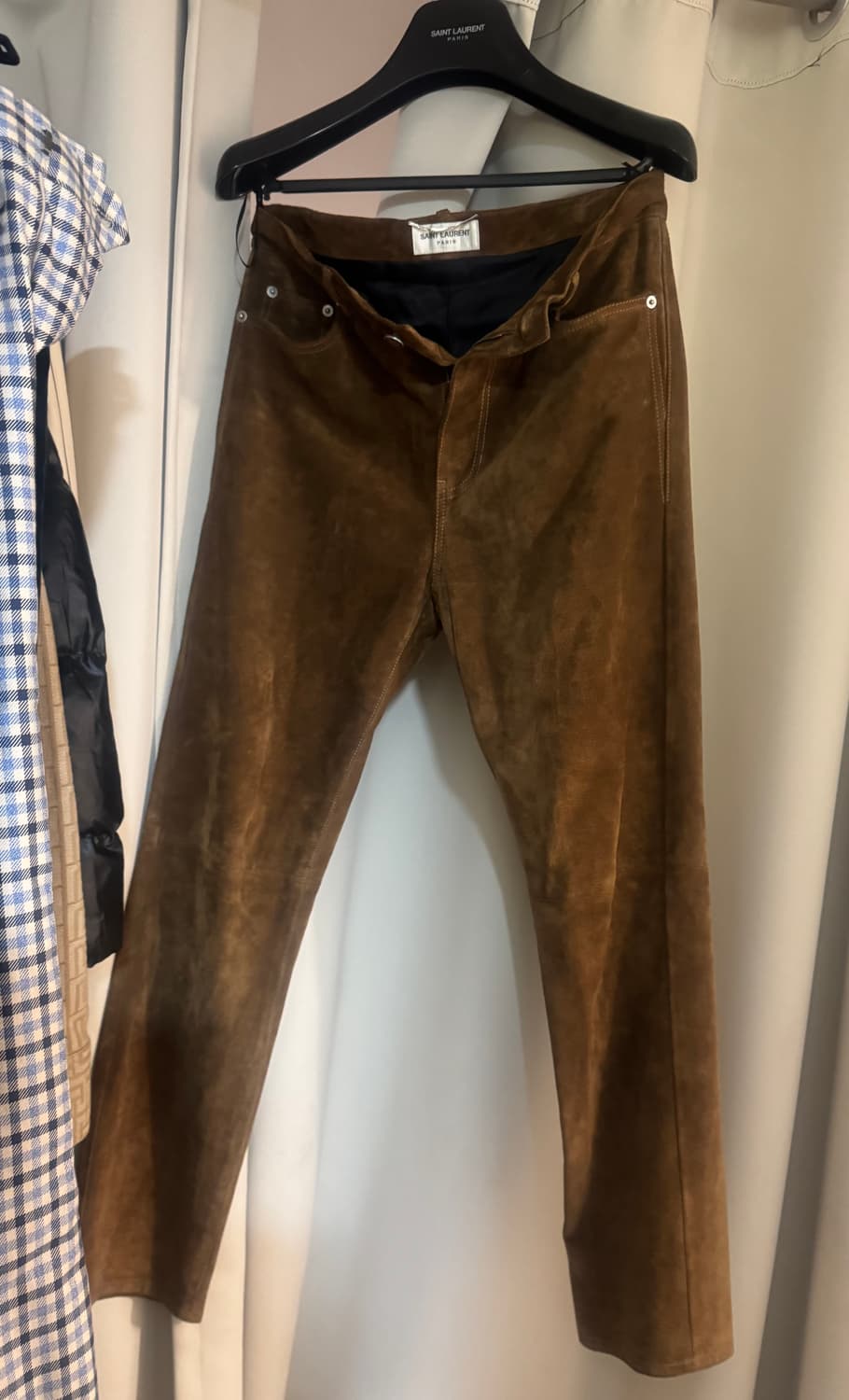 saint laurent leather camel pants  상품이미지1