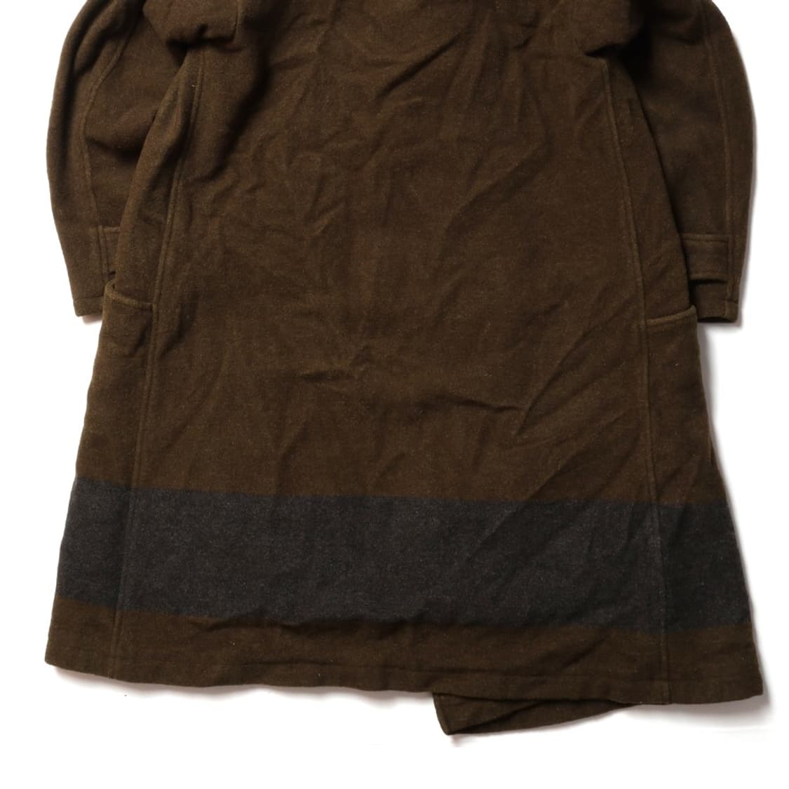 주카 Zucca Asymmetric Button Wool Coat 
 상품이미지6