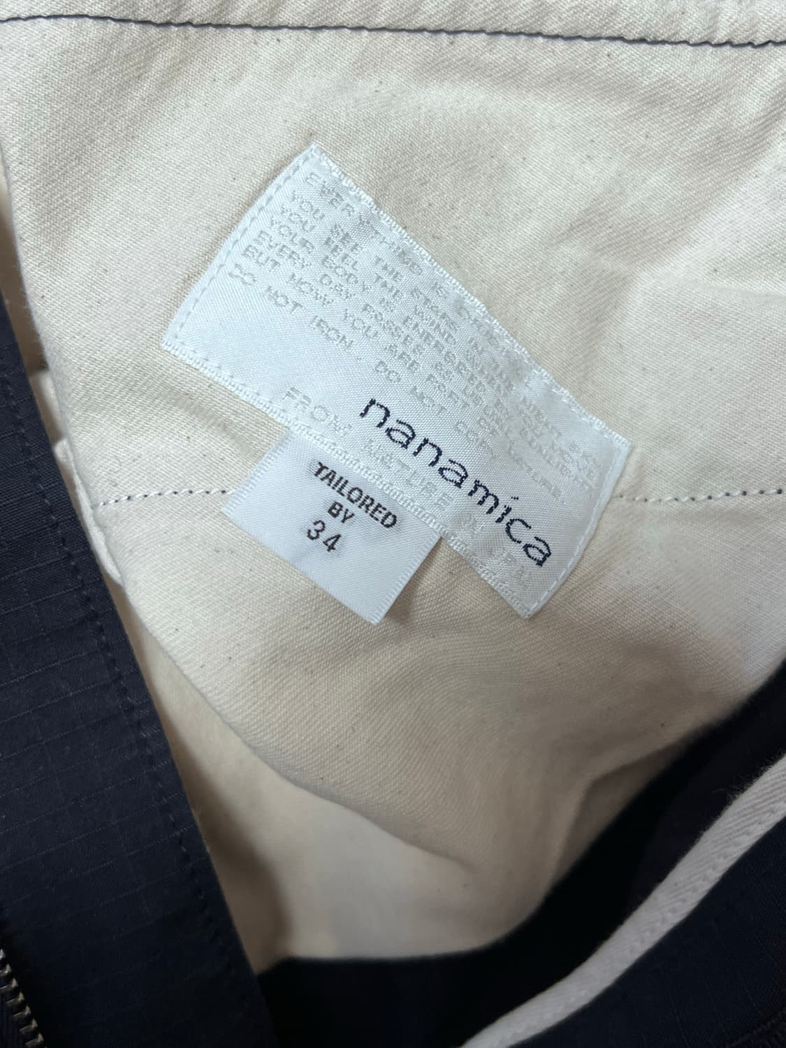 [34] 나나미카 립스탑 카고 팬츠 네이비 상품이미지3