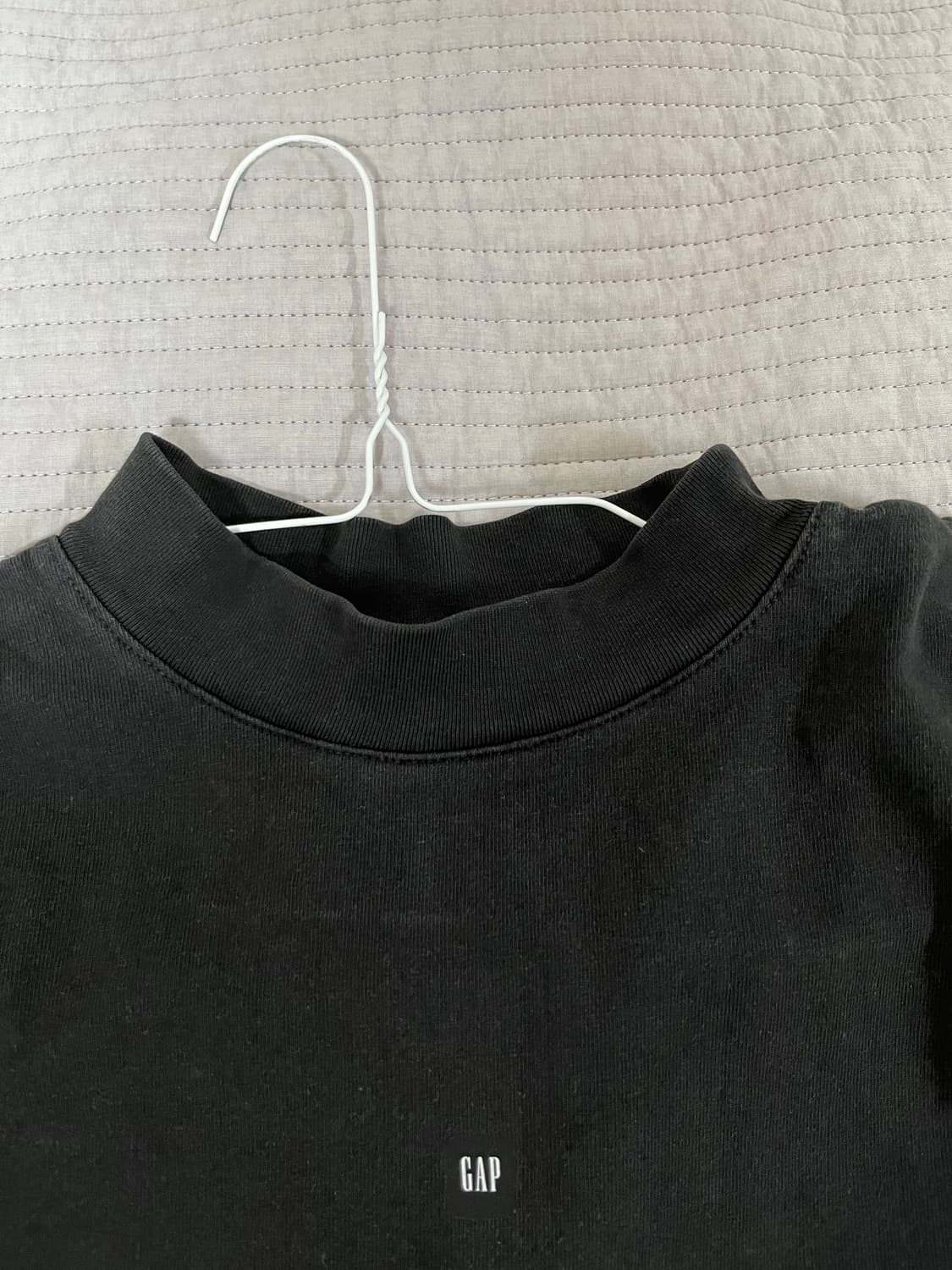 이지 갭 로고 롱슬리브 블랙 xs 상품이미지3