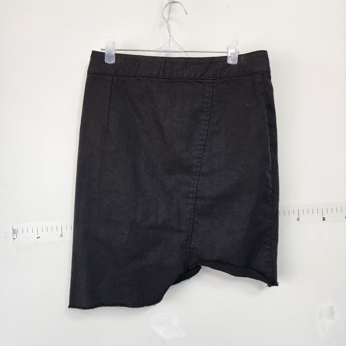 에고이스트 블랙 언발 미니 스커트 상품이미지7