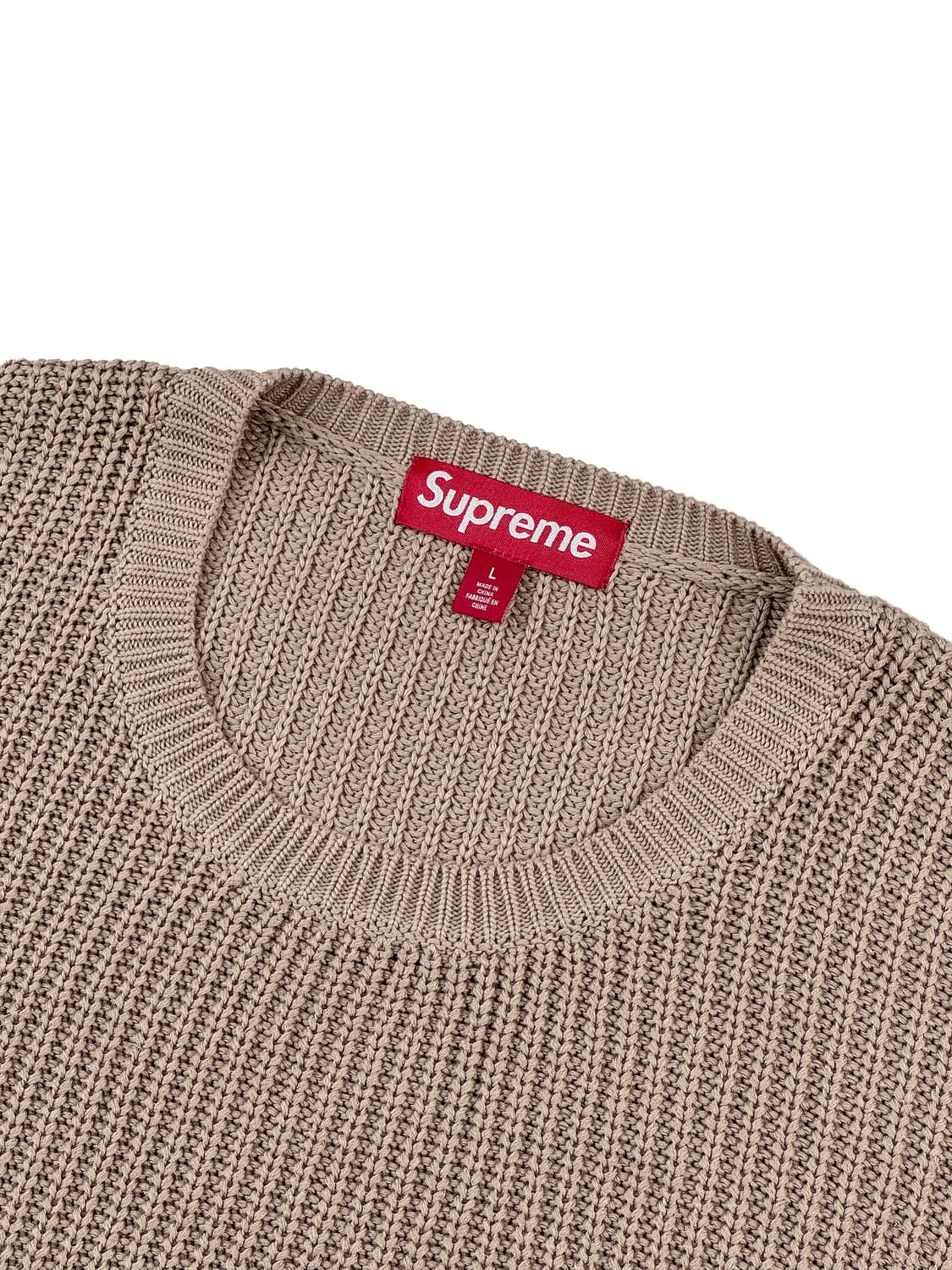 슈프림 스몰 박스 립드 스웨터 탄 상품이미지4