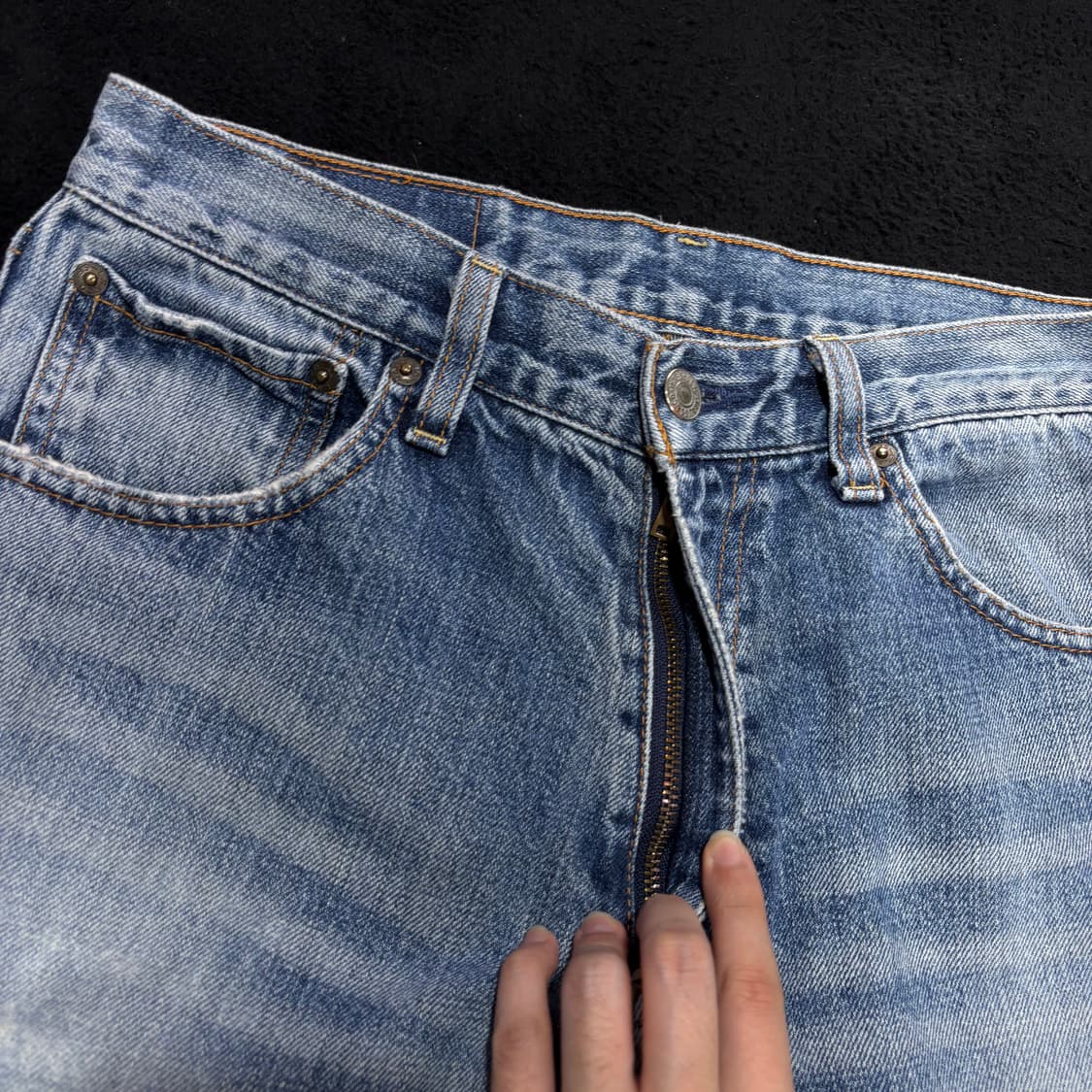 31 리바이스543 made in japan 연청 레귤러핏 데님팬츠 상품이미지3