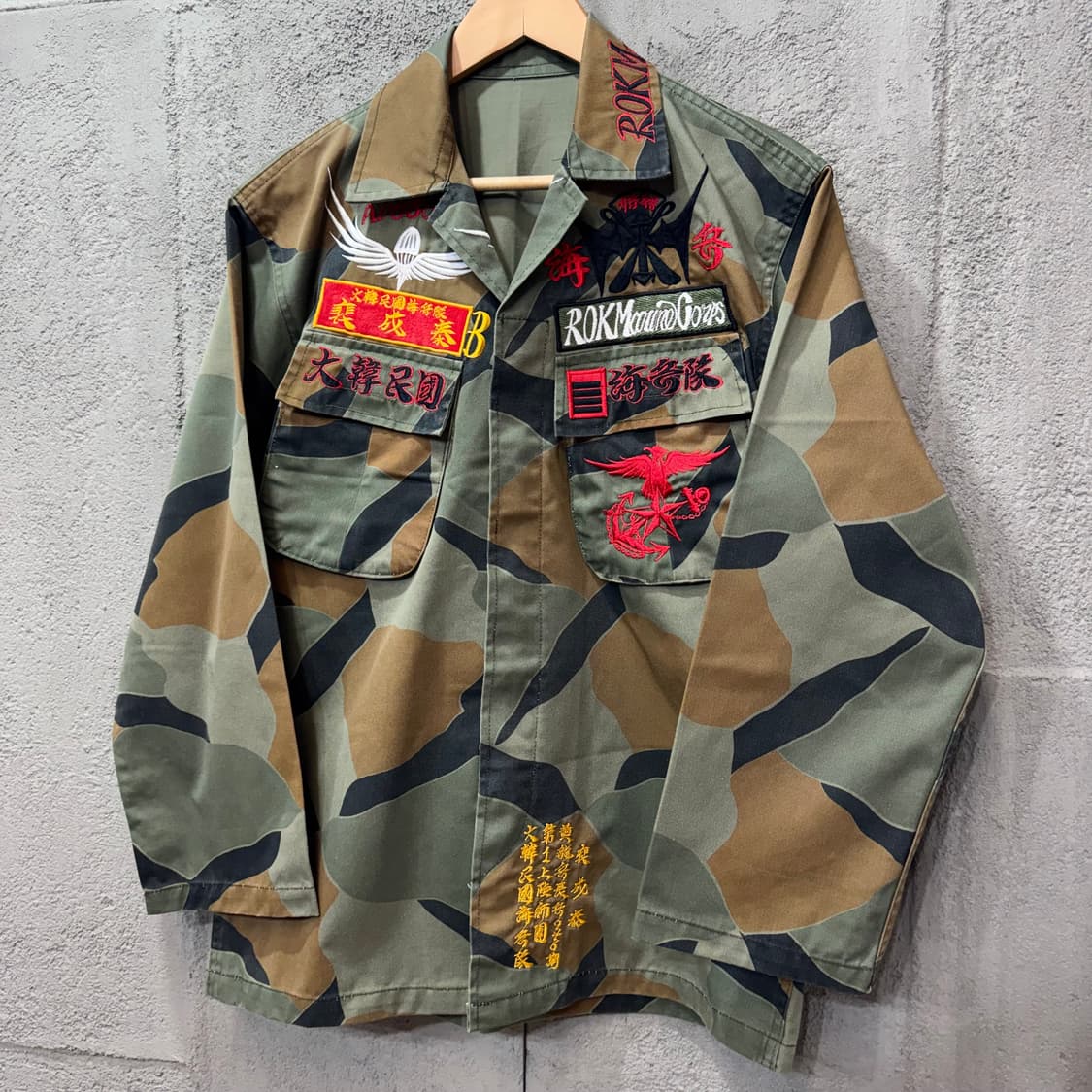 ROK Marine Corps 해병대 구형 위장 셔츠 (M)  상품이미지2