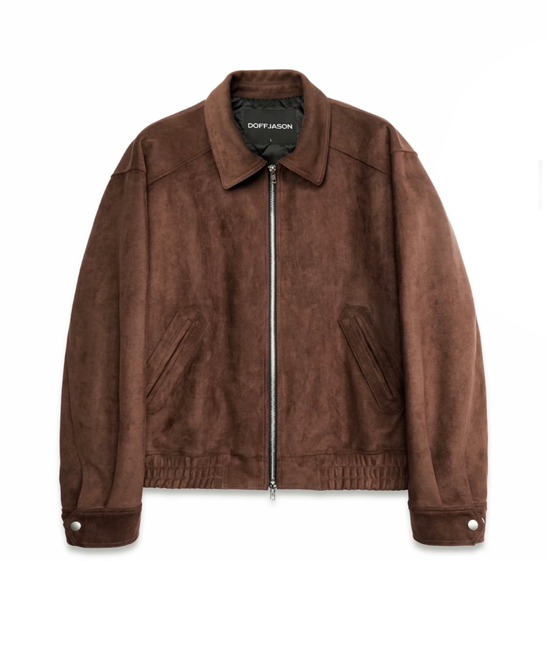 [L] 도프제이슨 25fw 퀼팅 스웨이드 스포츠 자켓 모카 상품이미지1