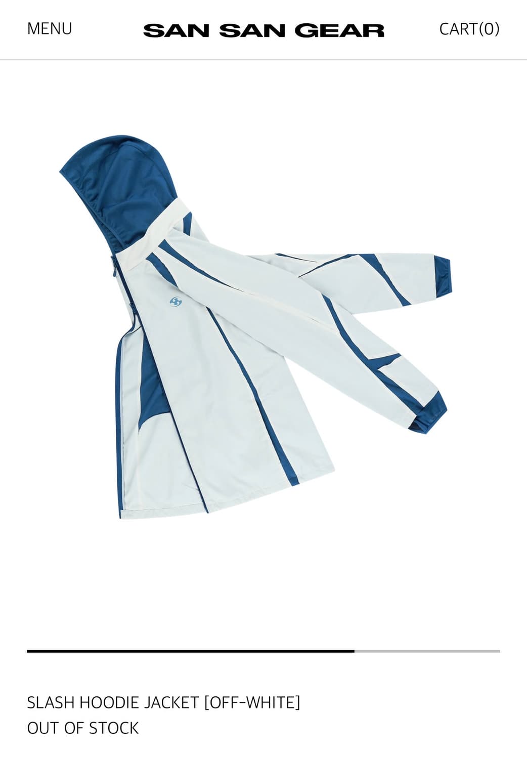 SLASH HOODIE JACKET [OFF-WHITE] 상품이미지3