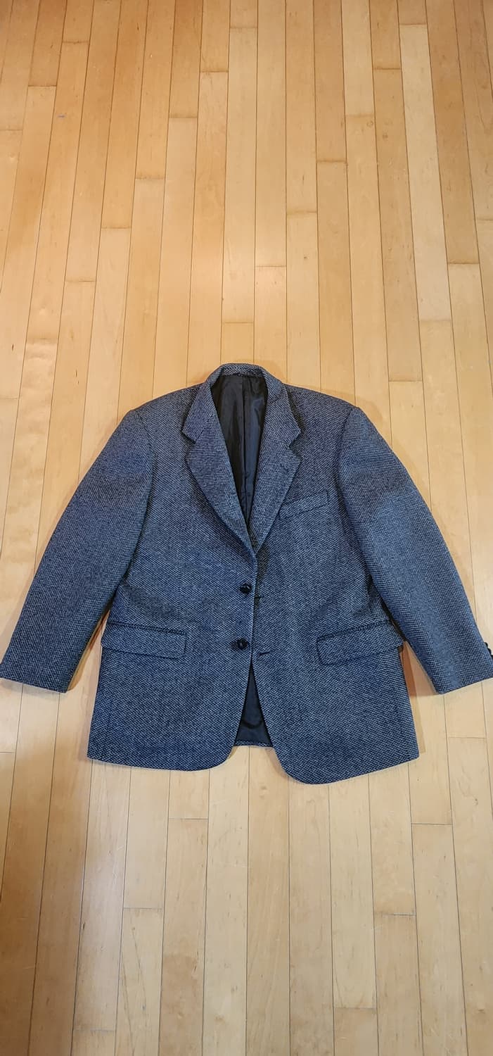 진그레이 알파카100 모직 트위드자켓 XL 상품이미지4