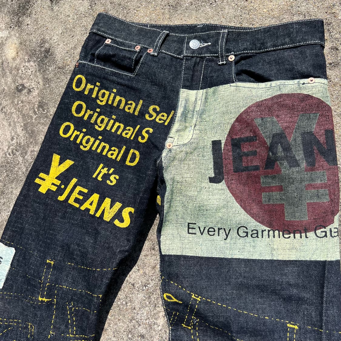 Yen Jeans 페인팅 데님 팬츠 상품이미지3