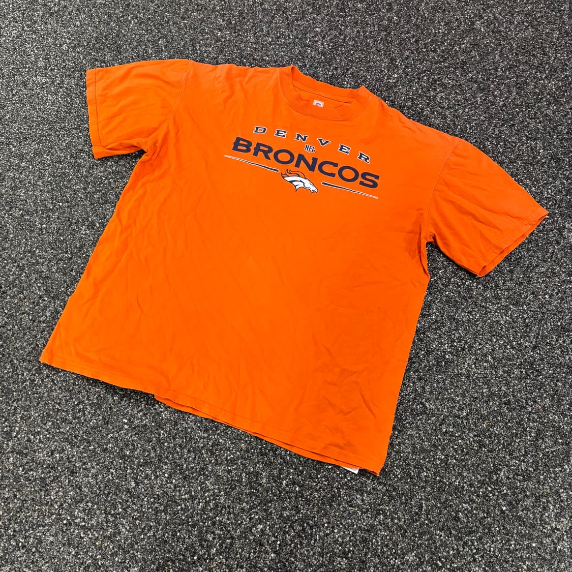 Nfl 덴버 브롱코스 빅로고 오렌지 티셔츠 상품이미지1