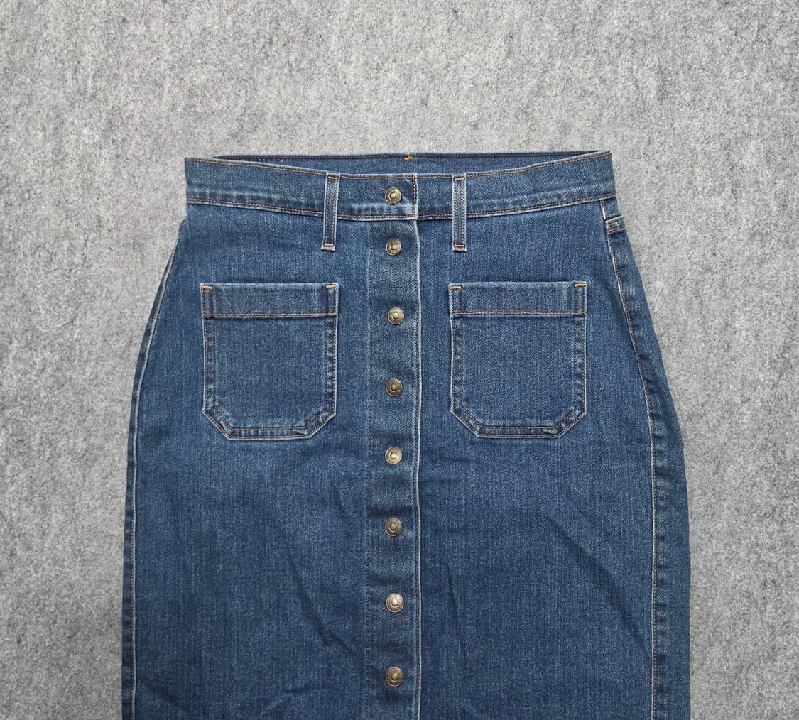 리바이스 프론트 버튼 풀오픈 데님 스커트 청치마 26 상품이미지3