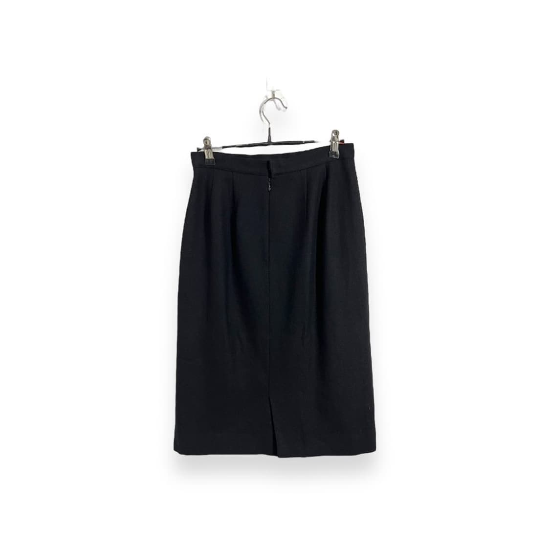 버버리 블랙 클래식 모직 스커트 상품이미지2