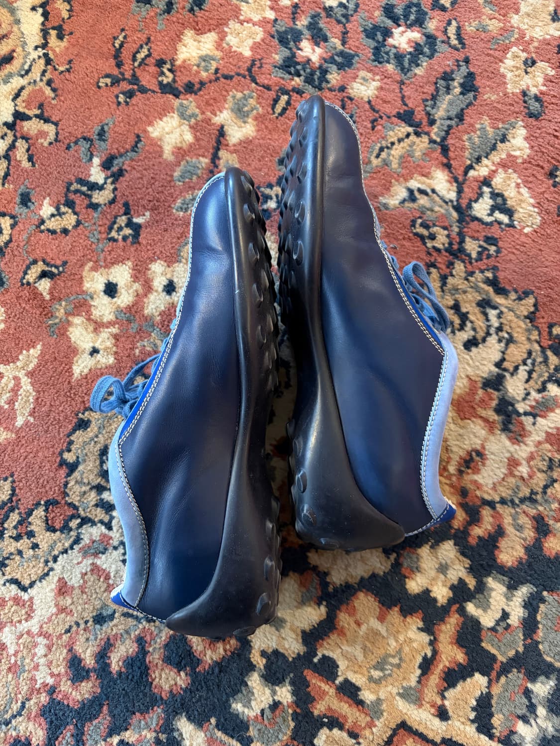 토즈 블루 레더 스니커즈 상품이미지4