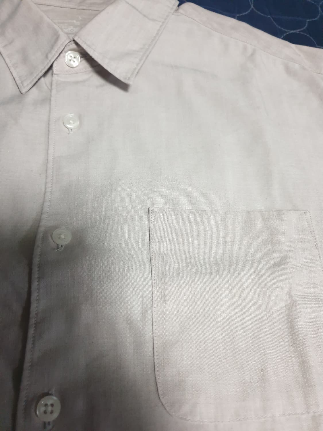 무인양품 MUJI 오버사이즈 린넨 긴팔셔츠 샌드베이지 (L) 상품이미지2