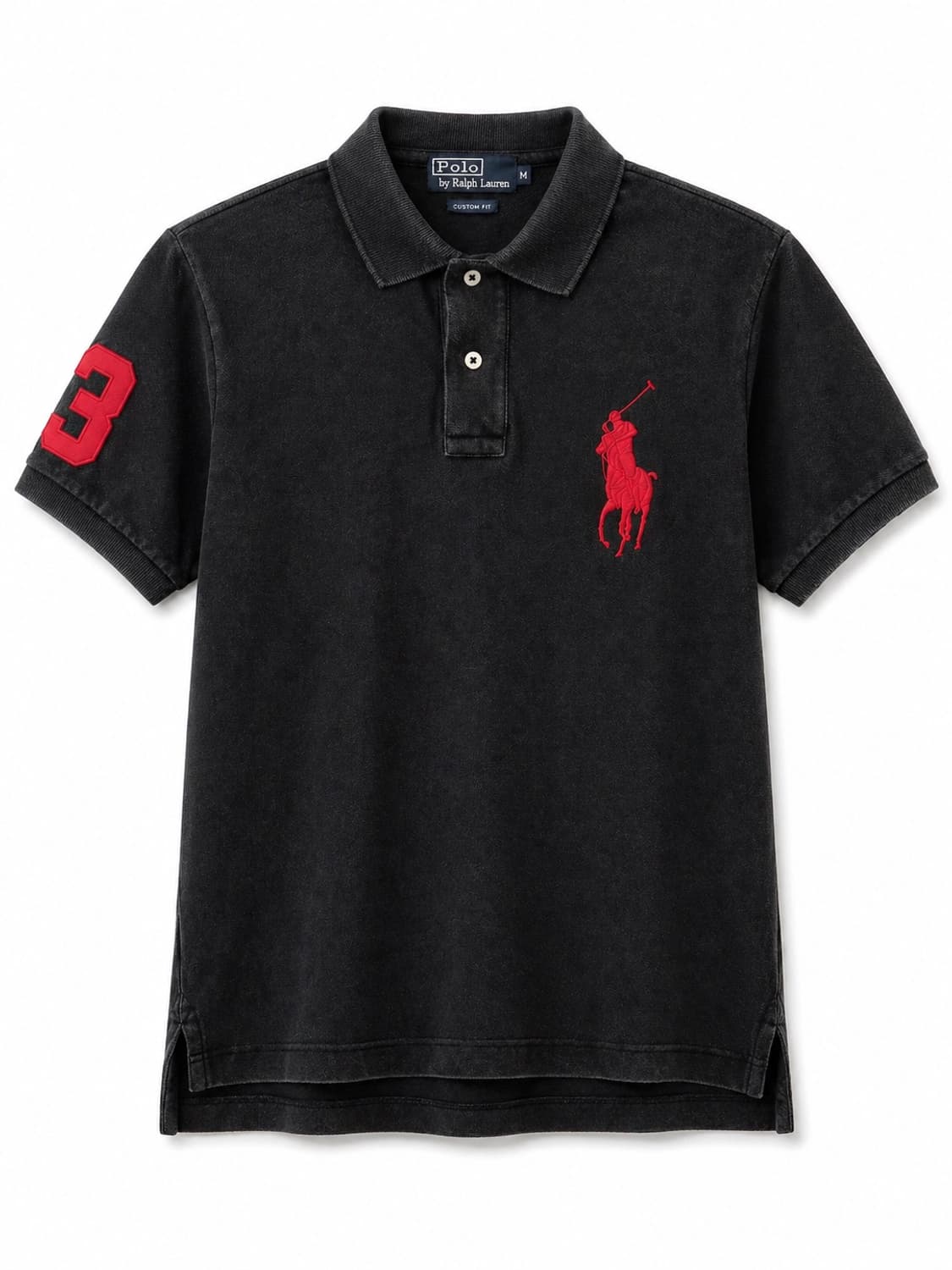 폴로 랄프로렌 빅포니 카라티 블랙 레드 XL 상품이미지1