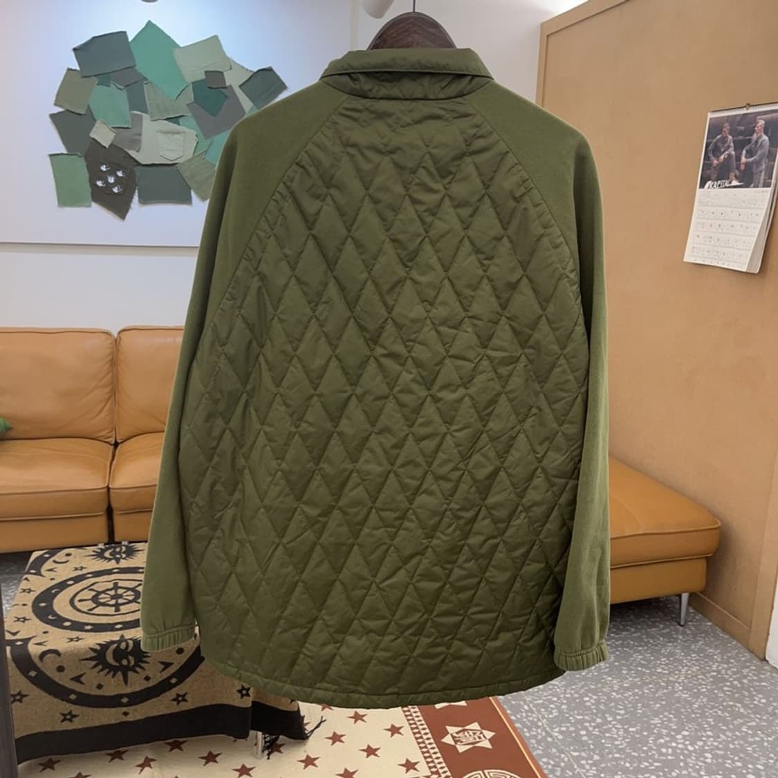 아디다스 유로파 말차카키 깔깔이 반집업 누빔 아노락 4XL C08620 상품이미지4