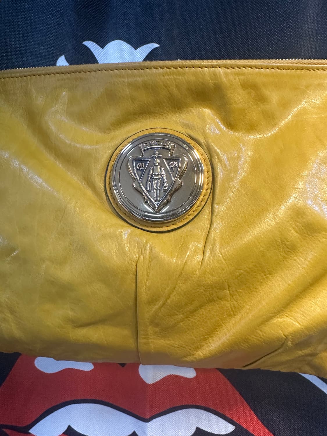 구찌 옐로우 레더 히스테리아 숄더백 상품이미지2