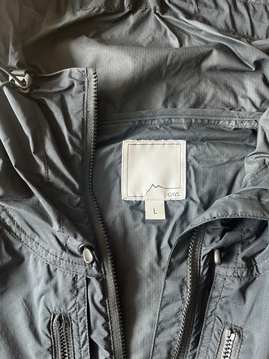 CAYL 윈드브레이커 바람막이 블랙 라지 L 상품이미지2