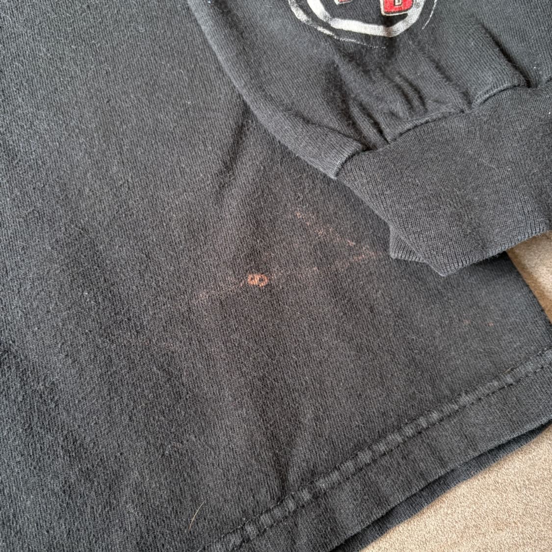 00년대 생산 할리데이비슨 블랙 플레임 긴팔 티셔츠 상품이미지8