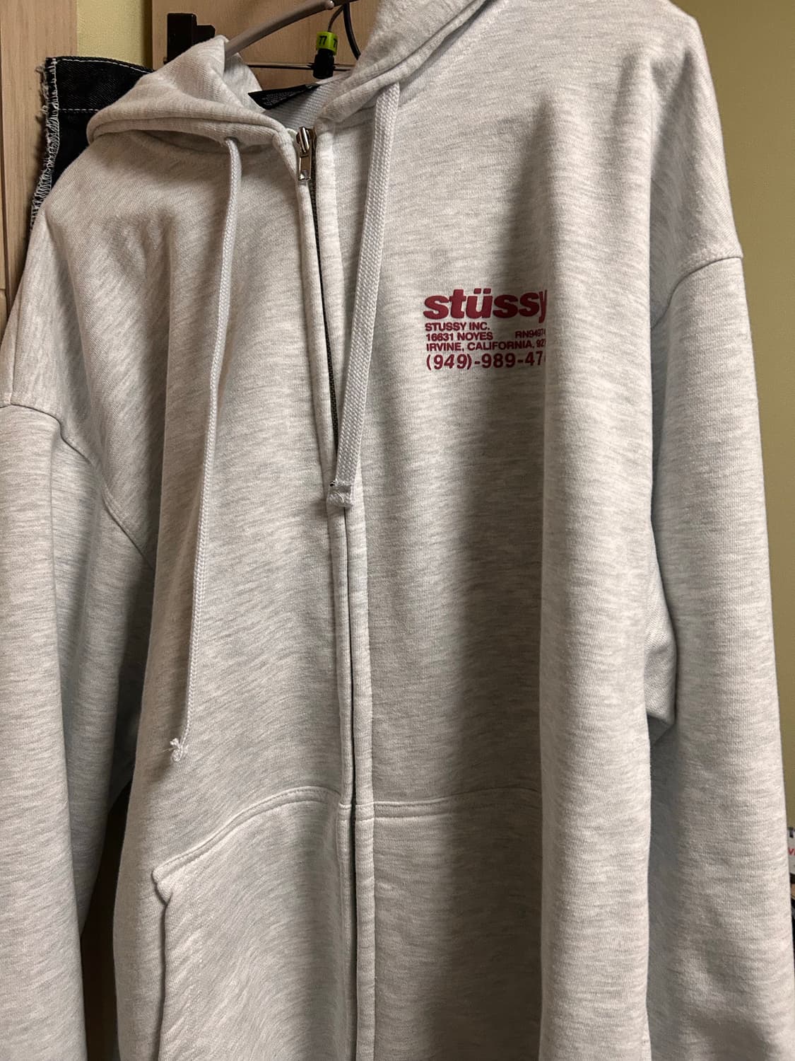 스투시 dna 후드집업 애쉬헤더 XL 급처 상품이미지2