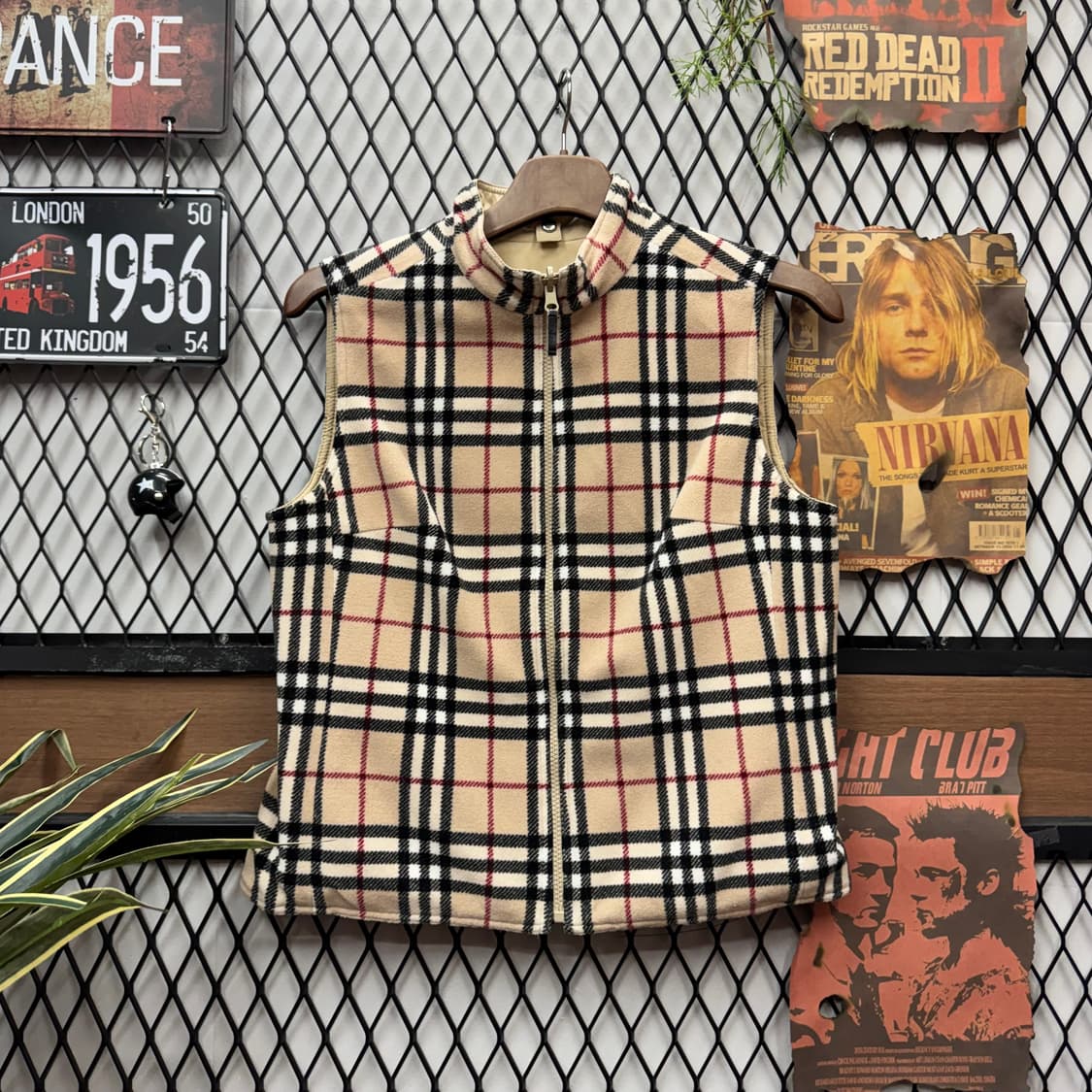 00s 버버리 패딩 점퍼 내피 리버시블 베스트 디테일 베이지 상품이미지6