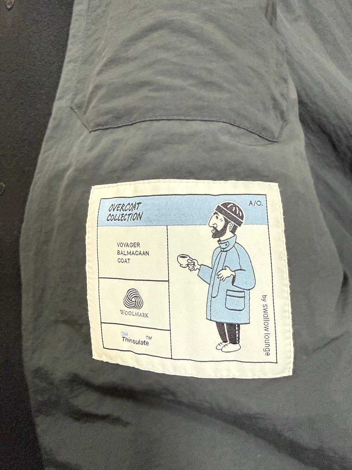 22Aw Voyager Balmacaan Coat (Black) 상품이미지7