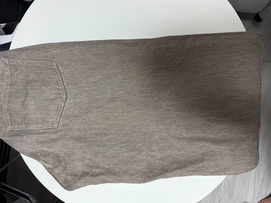 오라리 하드 트위스트 브라운 데님 와이드 팬츠 23AW 32사이즈 상품이미지3