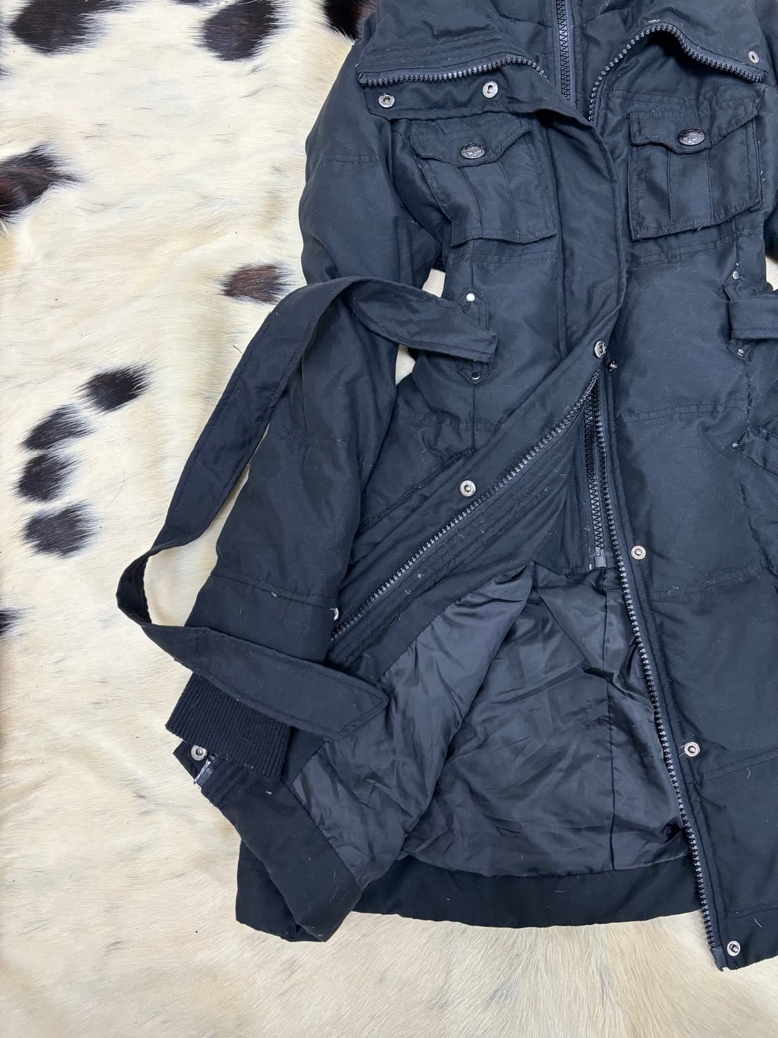 2000s Design Layered Long Padding 상품이미지2