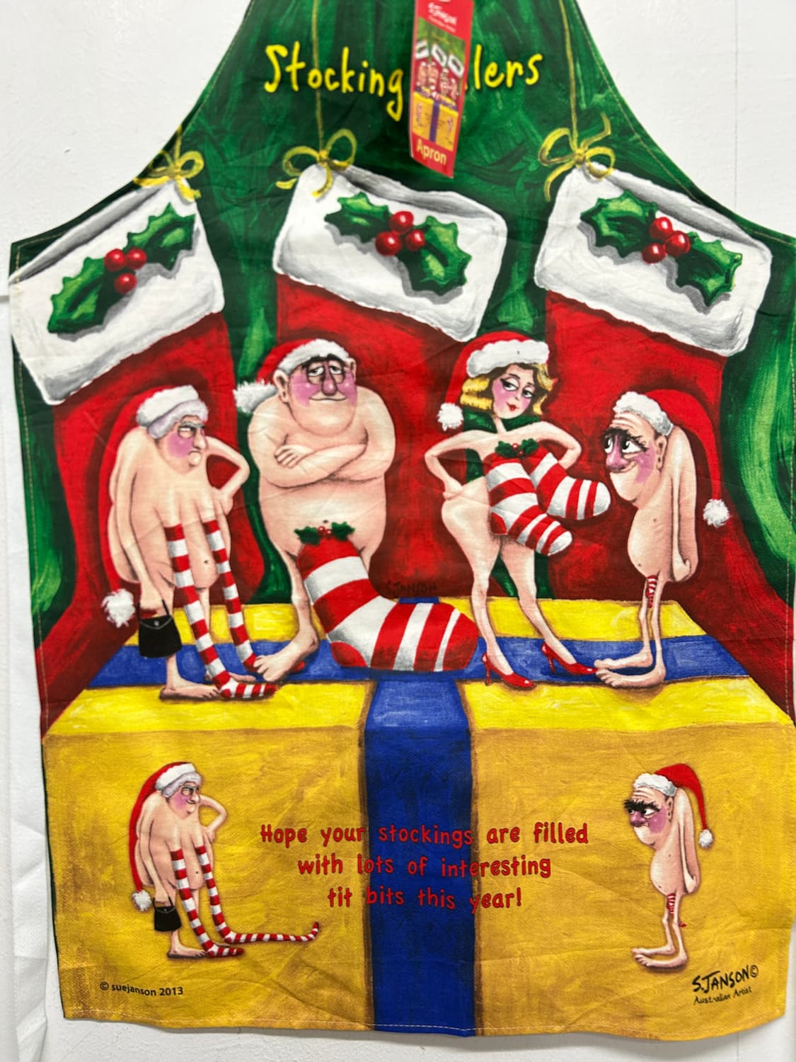 S. Janson 크리스마스 아트 에이프런 상품이미지2