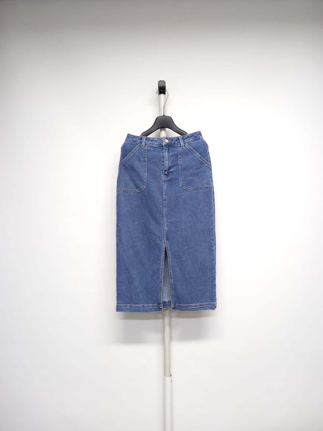 게스 생지 중청 데님 롱 스커트 44 상품이미지1