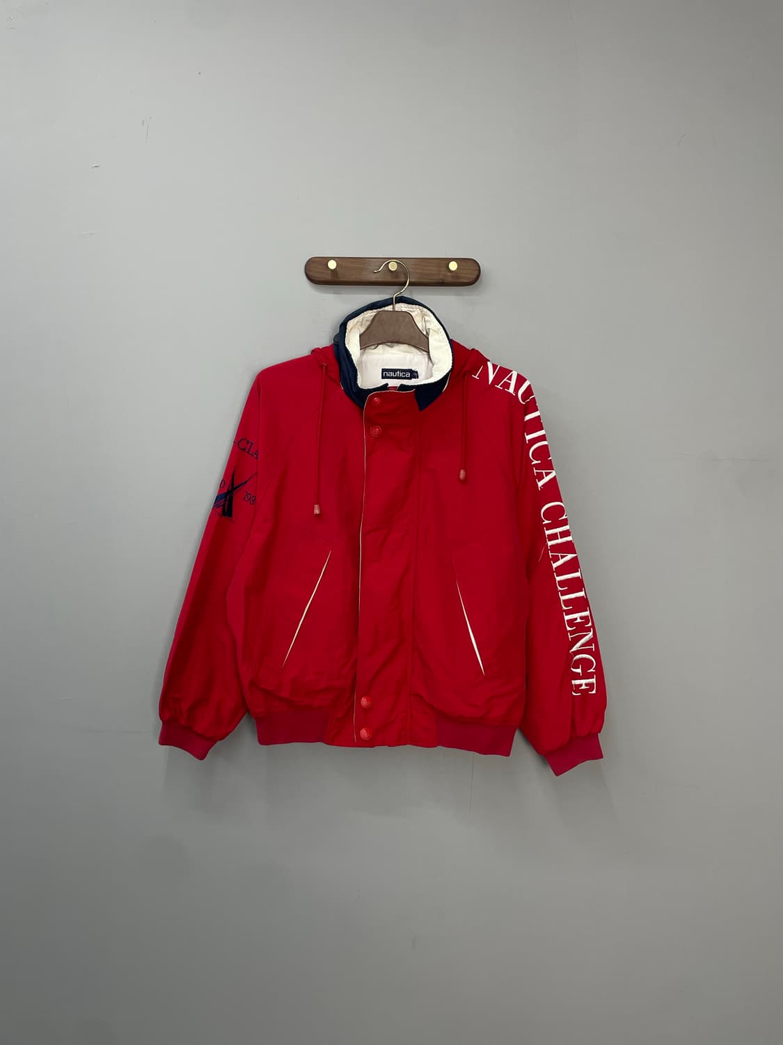 노티카 90s 올드스쿨 스펠아웃 바람막이 자켓 H1339 상품이미지2