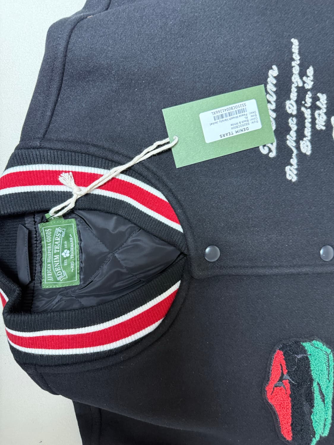 [XL]데님 티어스 바시티 자켓 새상품 상품이미지4